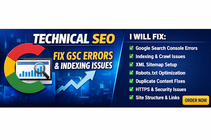 do technical SEO fix google search console errors  indexing problems