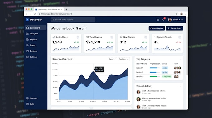 create or fix frontend pages in angular, vue, or react