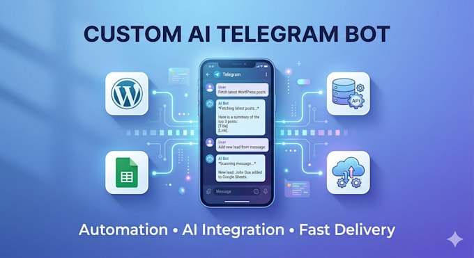 ai powered telegram bot for automation and support