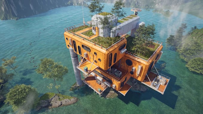 create realistic level, environment and lighting in unreal engine 5