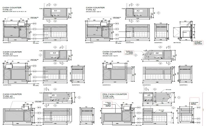 draw detailed kitchen cabinets and millwork shop drawings using autoca