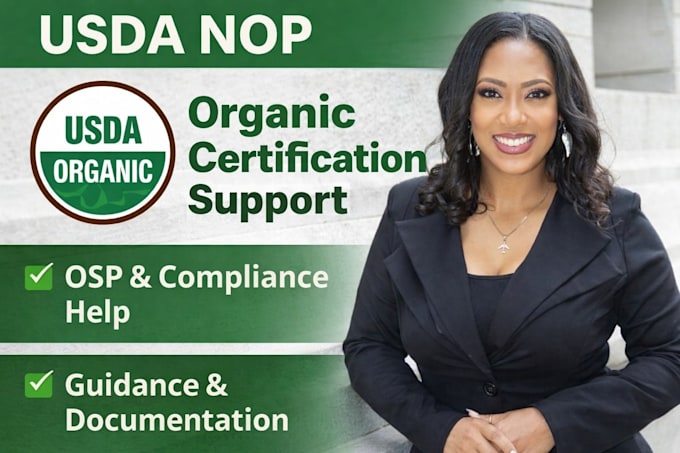 provide usda nop organic certification consulting and documentation support