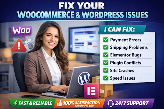 fix woocommerce issues payment shipping elementor bugs and wordpress errors