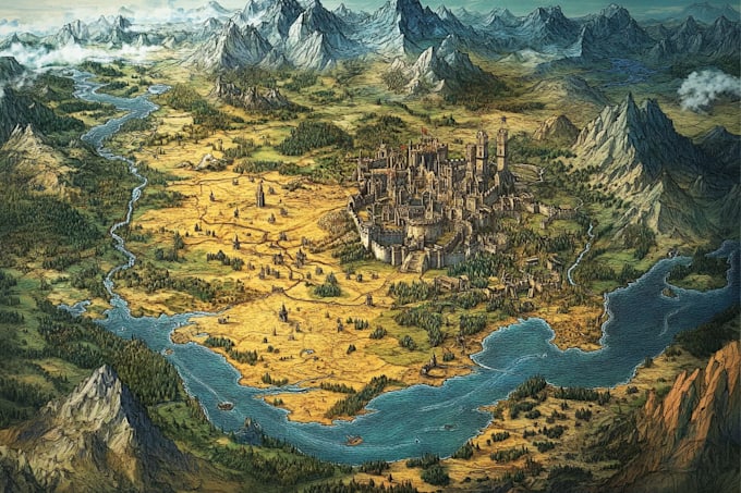 draw a map illustration for your project