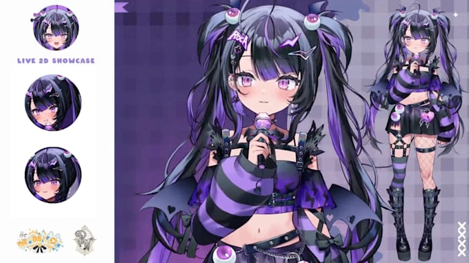 draw and rig 2d vtuber, live2d vtuber model, vtuber rigging for vtube studio