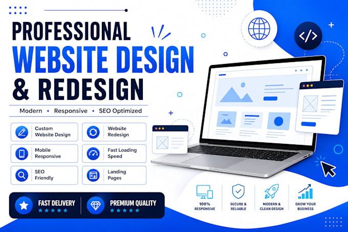 do professional website design and redesign website