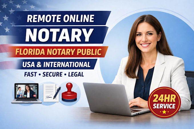 provide fast florida remote online notary and legal document services