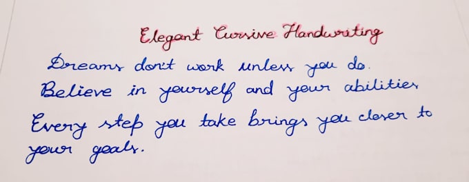write neat and aesthetic handwritten notes or letters