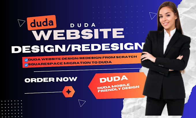 design responsive duda website, redesign duda website, expert duda developer