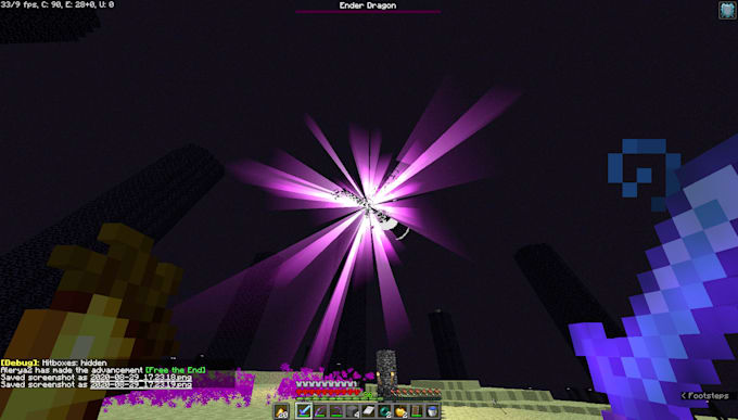 kill the ender dragon and finish the game for you