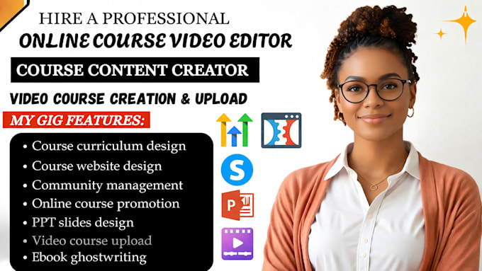 create ai powered online course curriculum, modules, workbook and video scripts