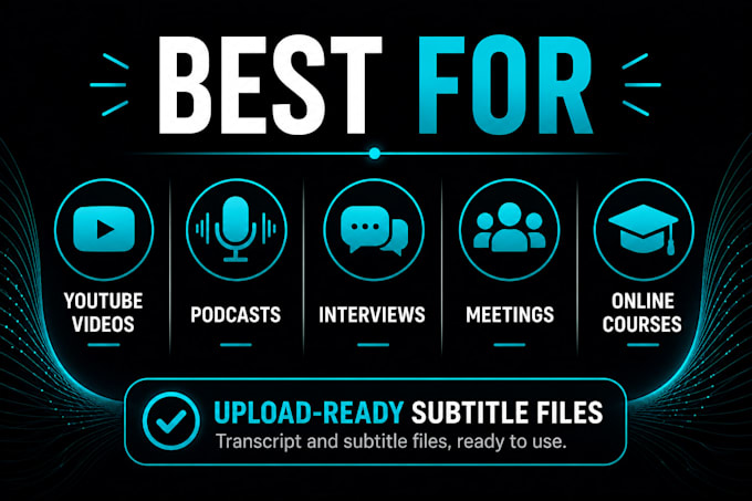 transcribe audio and create subtitle files