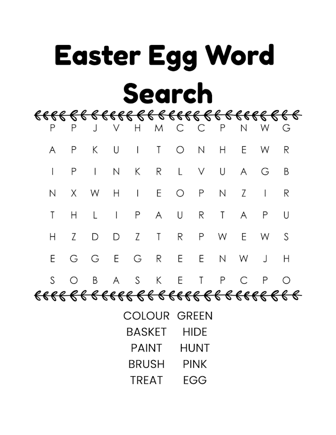 design a printable easter activity book for kids