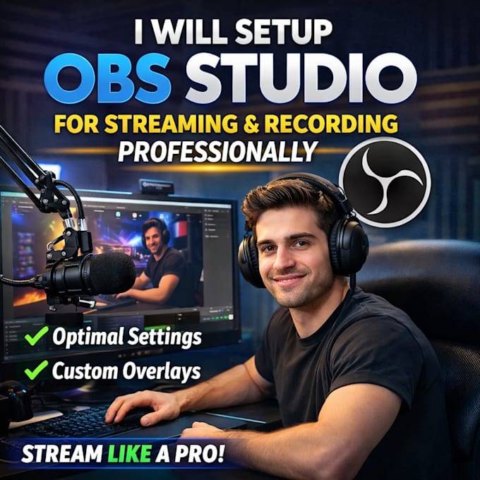 setup obs studio for streaming and recording professionally