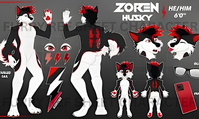 draw furry ref sheet fursona ref sheet fursuit anthro nsfw sfw character design