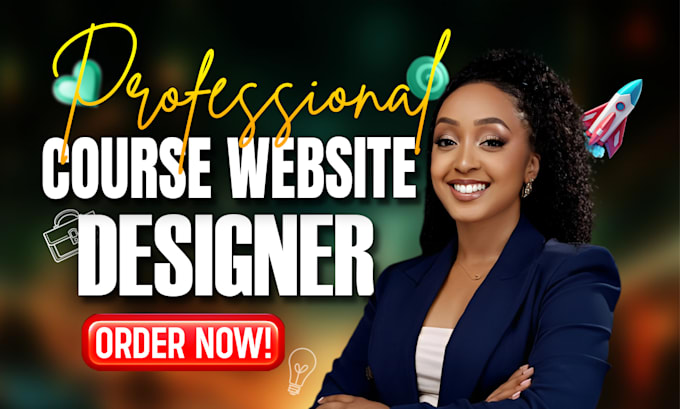build lms educational website online course, using thinkific, podia, kajabi