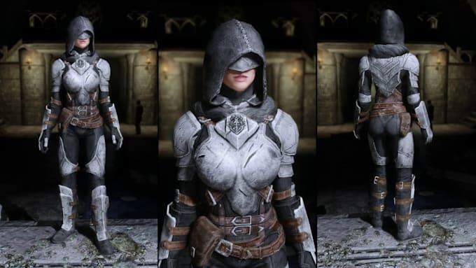create, edit and port custom skyrim, fallout 4 mod, weapon armor and do 3d asset