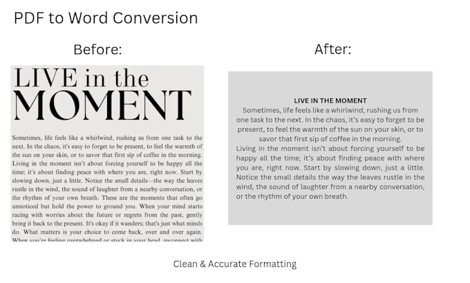 type images or PDF to word with high accuracy