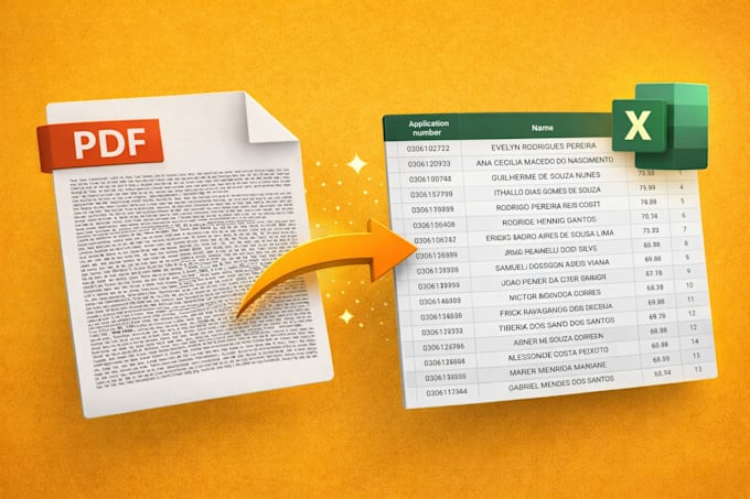 extract structured PDF text to excel or CSV using python