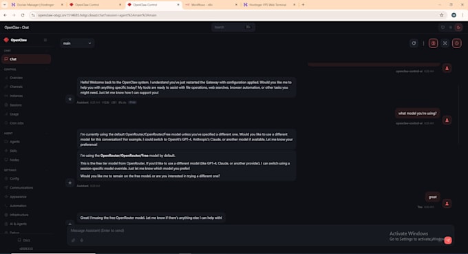 deploy ai agent on vps with openrouter and free ai models