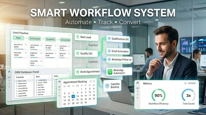 build ai automation for lead qualification, CRM, and appointment booking