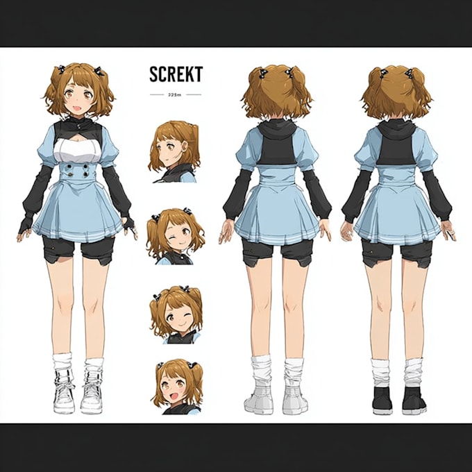 create my hero academia anime character sheet design
