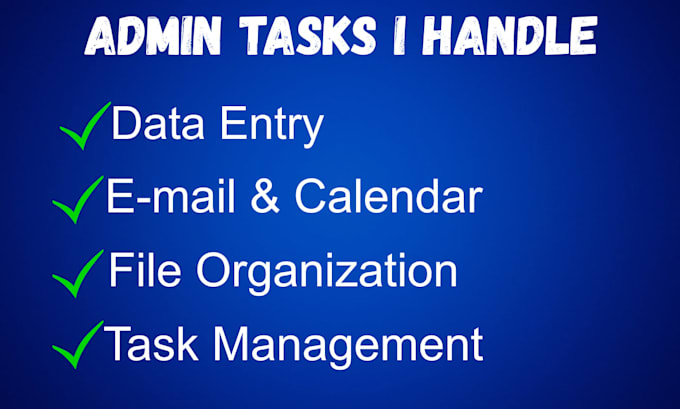 be your administrative virtual assistant