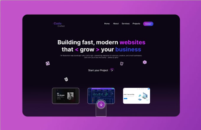 Design a clean and modern portfolio website ui in figma by Shruti489 ...