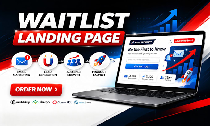 create waitlist landing page and promote your waitlist