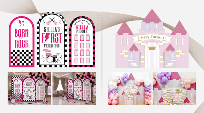 design custom arch backdrop covers for birthdays and events
