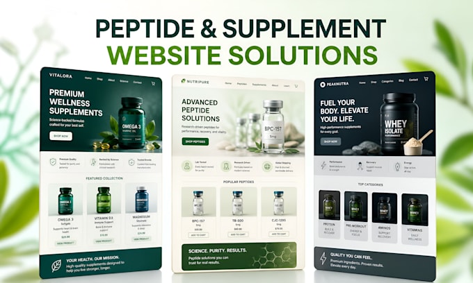 build fda compliant peptide website research ecommerce store payment processing
