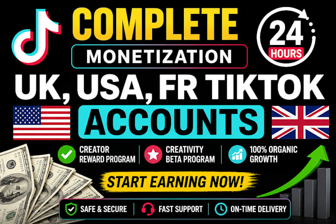 do complete tiktok monetization organically, creator rewards program account