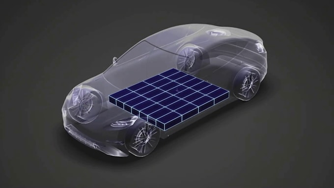 create 3d automotive animation ev battery animation car modelling vehicle design