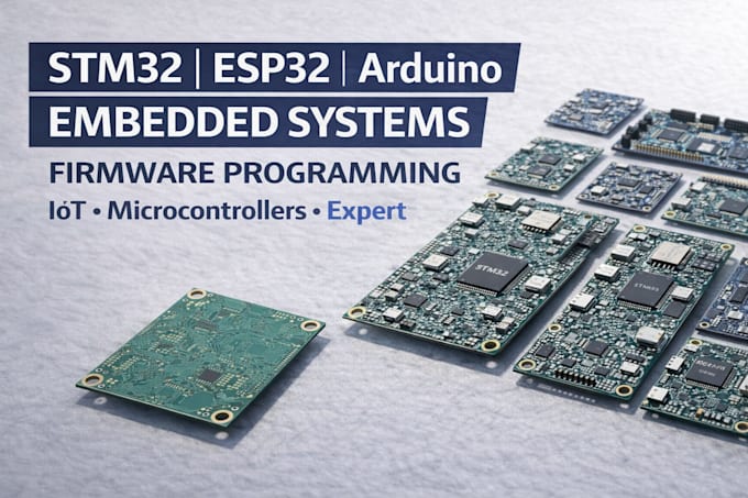 do stm32 esp32 arduino embedded systems firmware programming and iot dev