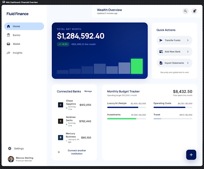 develop a multi bank account integration app, fintech super app