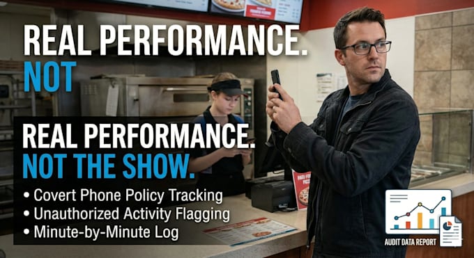 audit your restaurant staff performance and deliver a detailed behavior report
