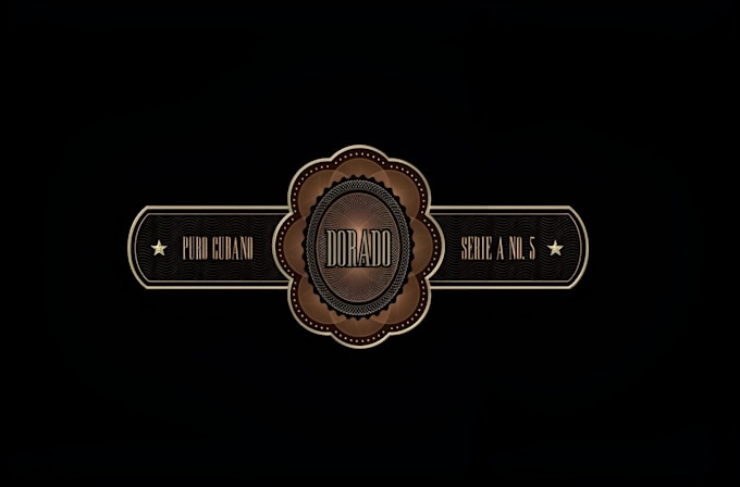 design modern cigar bands, cigar box and label logo