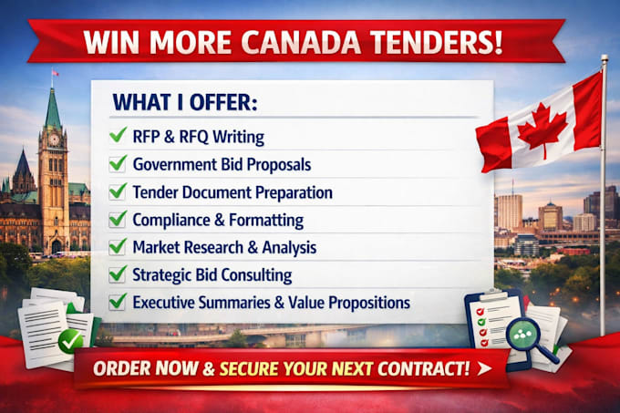 write canada tender rfp proposals and winning bid writing