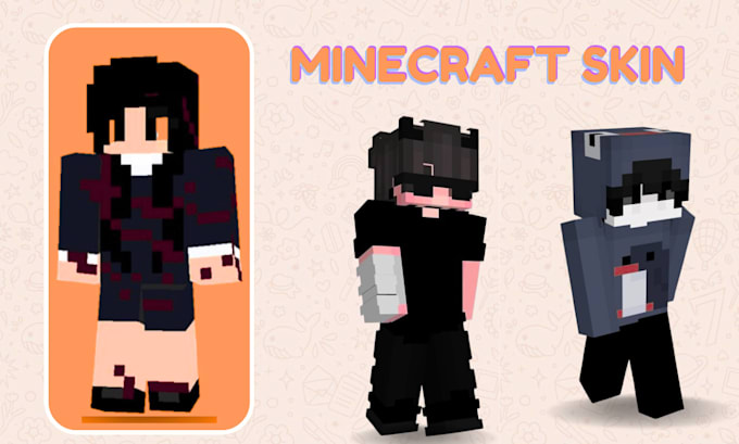 create minecraft skin for bedrock server and java, pvp