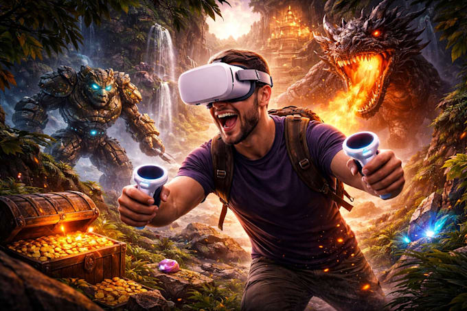 develop app and games in oculus meta quest 2 3 3s VR worlds, gameplay systems