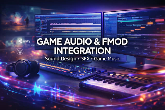 create video game audio music sound design implement fmod sfx unreal engine ost