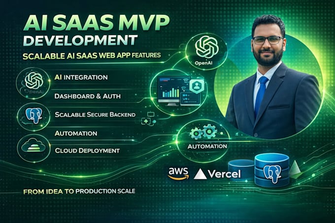 build and deploy scalable ai saas mvp web app for your startup