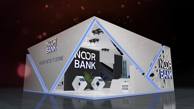 design high end 3d exhibition stall, trade booth and kiosk
