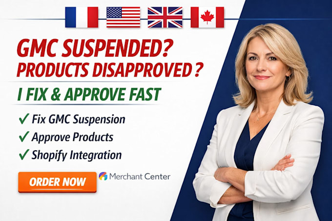 fix google merchant center suspension errors disapproved products setup gmc