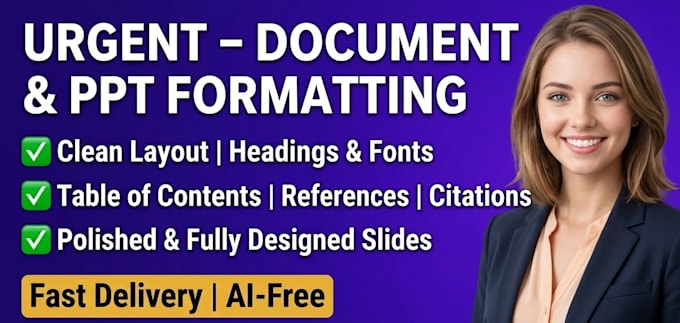format academic word documents and powerpoint slides