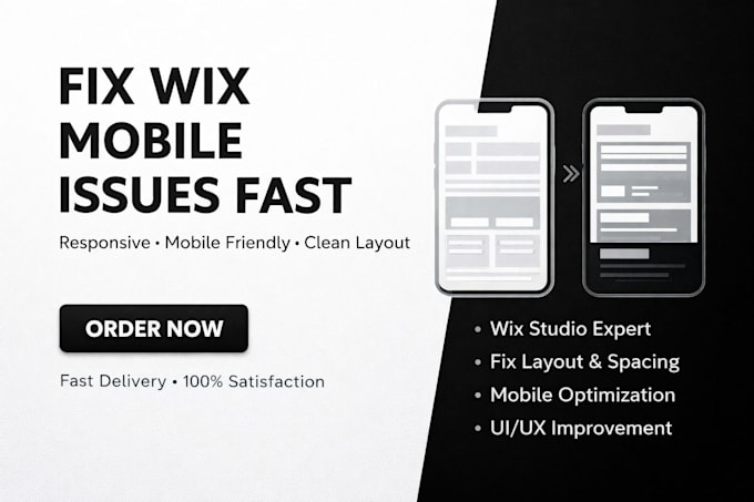 fix your wix studio website mobile site issues responsive and friendly
