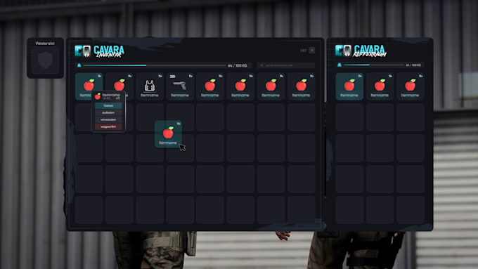 create your UI design for fivem