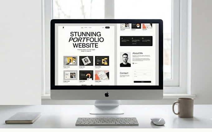 do stunning portfolio website in figma