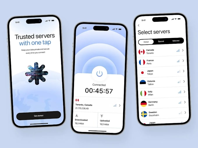 develop custom cross platform vpn app with web based admin panel