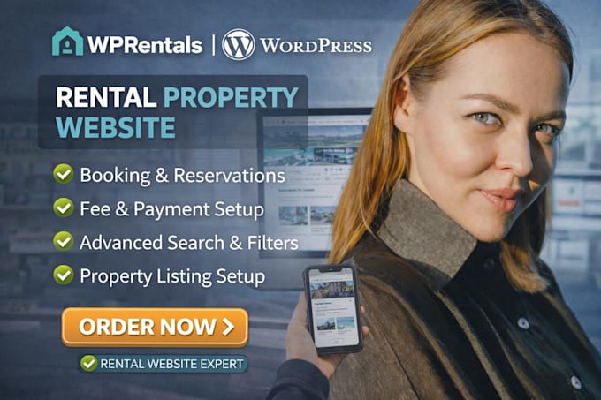 wp rentals real estate wordpress website wp rentals customization elementor pro